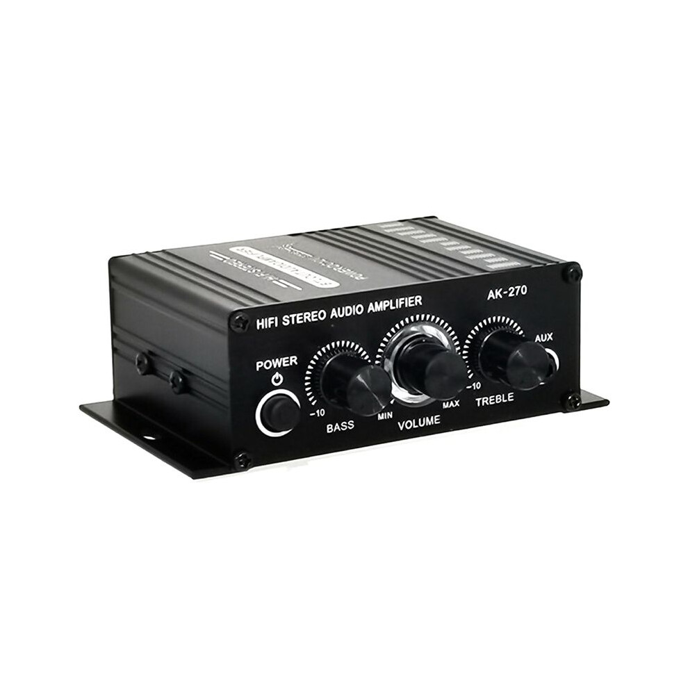 Ak-270 Ak270 12V Hifi Power Amplifier Audio Home Car Theater Amplifier 2 Channel Amplifier Usb/ Aux Input 6033968556320