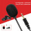 Microfono Omnidirezionale Microfoni Lavalier da 3,5 Mm con Fermacravatta  Microfono Audio per Fotocamera Computer Laptop Telefono 9