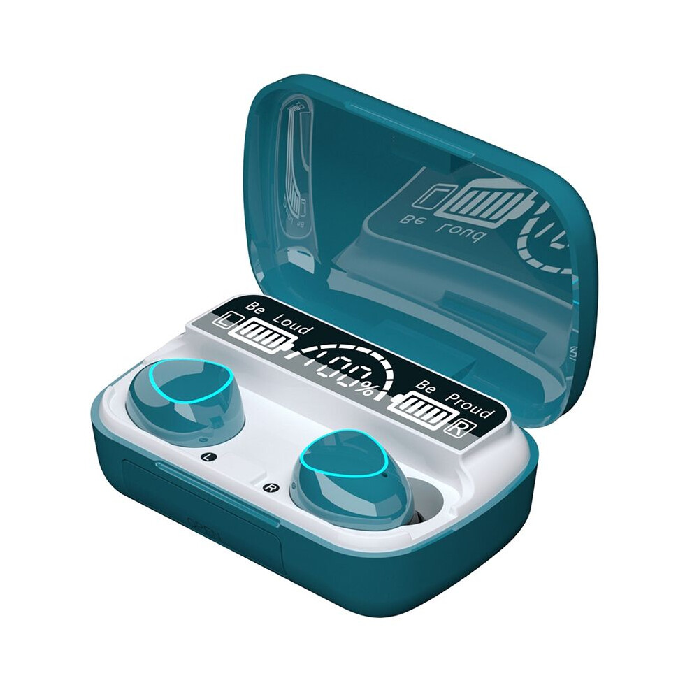 Wireless Headset Tws V5.1 Led Display Stereo Earbud Headset With Microphone Hands-Free Headset, Green 6031595525368