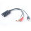 Car Universal Wireless  Module Music Adapter Rca Aux Audio Cable USB Powered 3