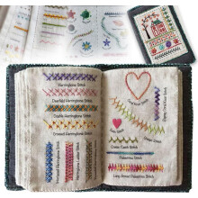 2025 New DIY Stitch Book with Embroidery Stitch Names – Beginner & Enthusiast Guide, Compatible with All Embroidery Kits