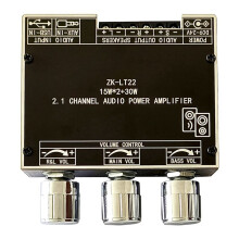 ZK-LT22 5.1 -Eindversterkerkaart Dual 15W 2.1-Kanaals Versterkerkaart met 30W Subwoofer voor Klankkast