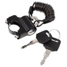 1 Set Motorcycle Helmet Lock with Steel Wire, Tamper Proof Security Helmet Lock
