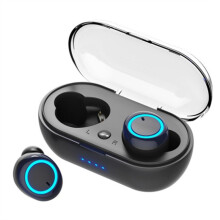 Nuevo Auricular  Y10 Auricular  Binaural Y30 Auricular  con Compartimento de Carga Negro+