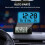 Mini LCD Screen Digital Clock 2in1 Interior Car Auto Desk Dashboard Temperature H5L5 2