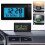 Mini LCD Screen Digital Clock 2in1 Interior Car Auto Desk Dashboard Temperature H5L5 4