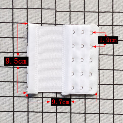 3 Pcs Women's Bra Extender 5 Hook Plus Size Bra Strap Extenders 2