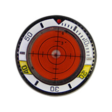 Golf Putting Green Reader Golf Ball Marker Golf Markers Round Bubble Level Golf for Men Women Amateurs Golf Gift Orange White