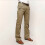 Herren-Freizeithose, gerades Bein, schmal geschnitten, einfarbig, Khaki 1
