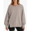 Oversized sweatshirt med rund hals og sideslidser til kvinder 1