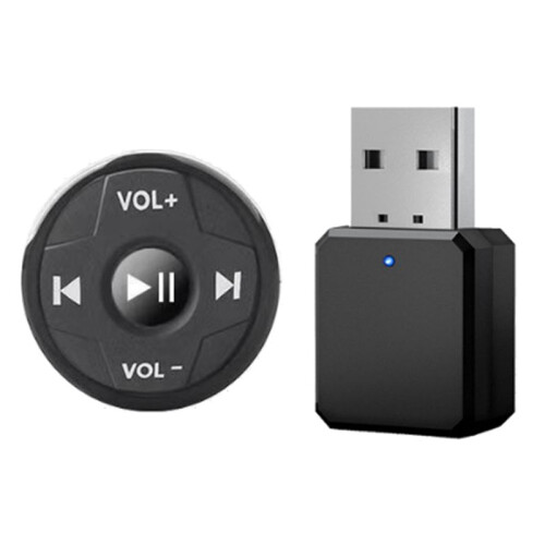 Car USB AUX Receiver Wireless  Media Button Car Steering Wheel Multifunction Button Remote Control