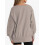 Oversized sweatshirt med rund hals og sideslidser til kvinder 4