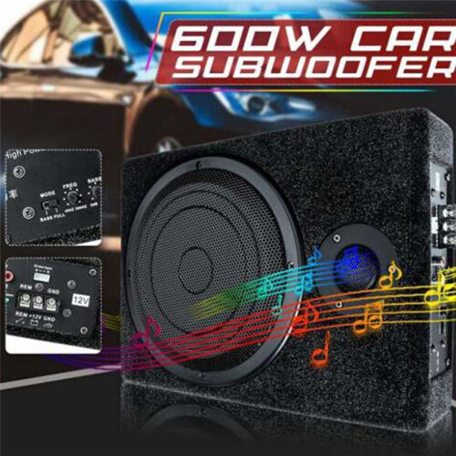 Car Mounted Subwoofer Ultra-thin  Modification 600W Subwoofer 12V Dedicated Car Audio System 2