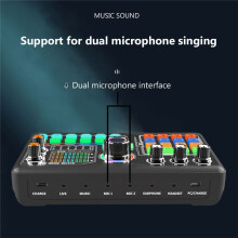 Scheda Audio Live Podcast Professionale P300 per PC Smartphone laptop Computer Registrazione Vlog Streaming Live
