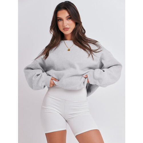 Γυναικεία μπλούζα με μακριά μανίκια, casual, ζιβάγκο, άνετη γραμμή, φλις μπλούζες με 2