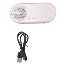 Portable Speaker with Digital Clock with Colorful Night Light Double Alarm Clock Mirror Subwoofer