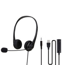 USB Headset with Microphone , with Volume Control, for Online Conference Online Classes, Games Computer Headset