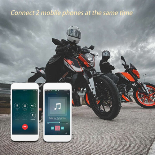 Motorcycle Helmet Headset  5.0 Intercom Wireless Earphone with Mic Noise Reduction Headphone 2