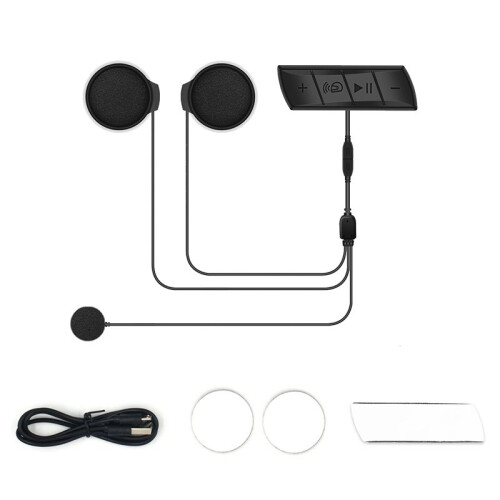 Motorcycle Helmet Headset  5.0 Intercom Wireless Earphone with Mic Noise Reduction Headphone