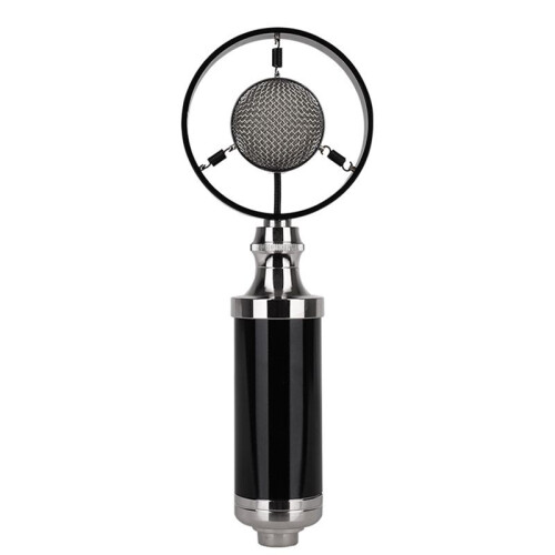 Professional Condenser Wired Vintage Recording Studio Microphone for Live Broadcast Black 1