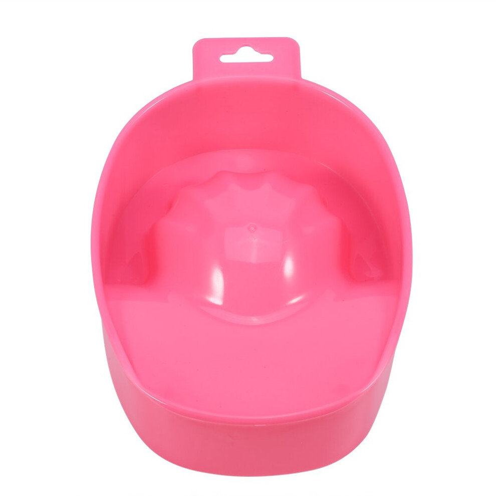 Pink Nail Soaking Bowl With Ergonomic Finger Groove, Acetone Resistant Manicure Soak Off Bowl