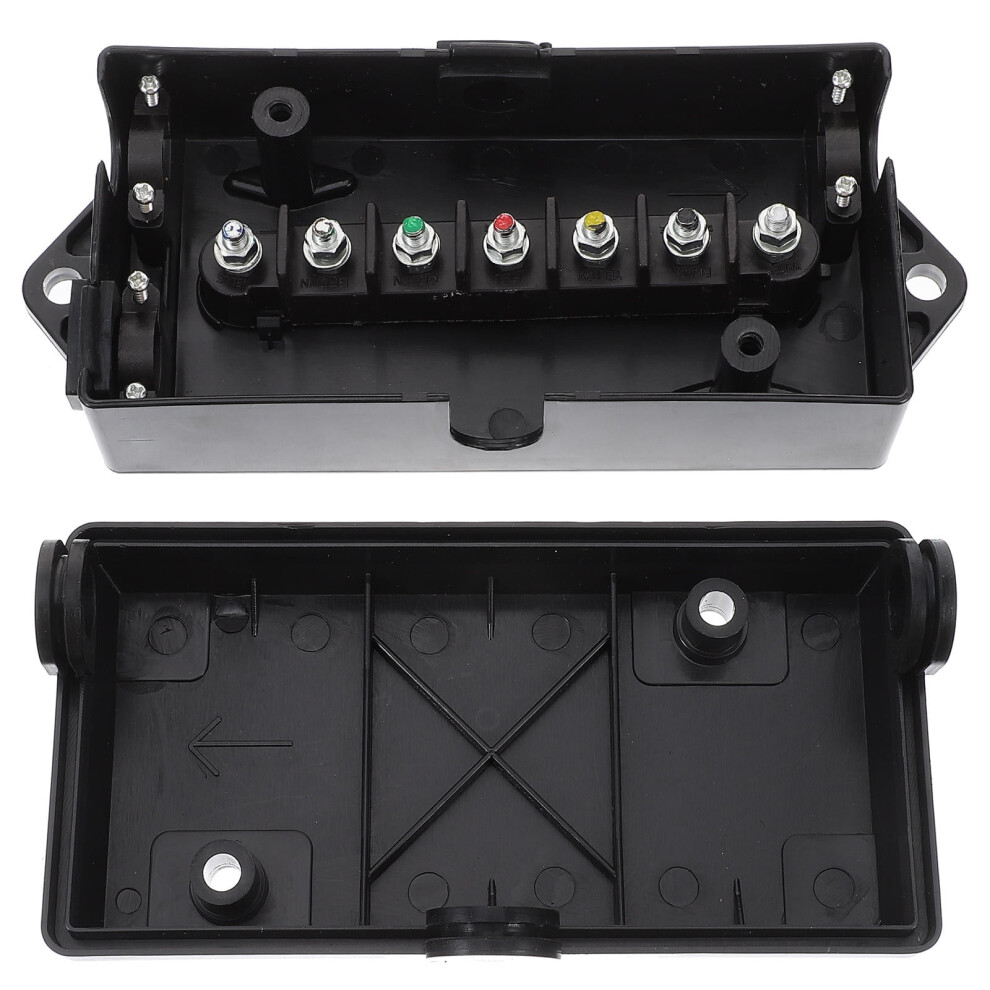 1Pack Plastic Trailer Junction Box 7-Way Exterior Outlet Box For Rv Connection 9377112488271