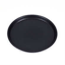 ACDANC Pizza Stone,Circular Non-Stick Pizza Pan,Black Carbon Steel Baking Stone,12 in