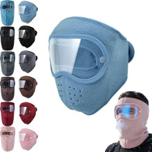 Winter Warm Fleece Windproof High-Definition Goggles, Detachable Goggle Face Mask, Unisex Winter Warm Mask