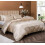 Rosa polyester satin påslakanset Queen 1