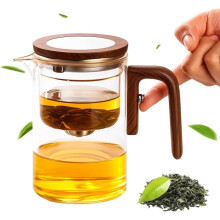 théière magnétique, théière à extraction par gravité en verre borosilicate