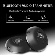 5.0 Audio Transmitter for TV PC Connect 2 Headphones 3.5mm AUX Low Latency Stereo Wireless Adapter