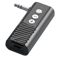 Samochodowy Adapter Audio  5.3 Odbiornik Aux  Nadajnik Odtwarzanie Kart TF Trzy w Jednym