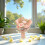 Mini rosebuket kunstige blomster håndlavet souvenir 4