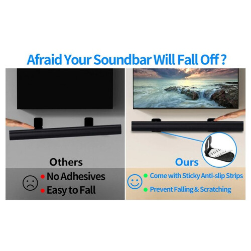 Universal Bracket Suitable for Long Sound Bar Speakers, Home Theater Speaker Brackets 2