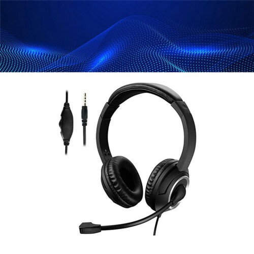 3.5mm Interface Computer Headset Online Class Listening Noise Reduction Headset Business Voice Portable Headset 2