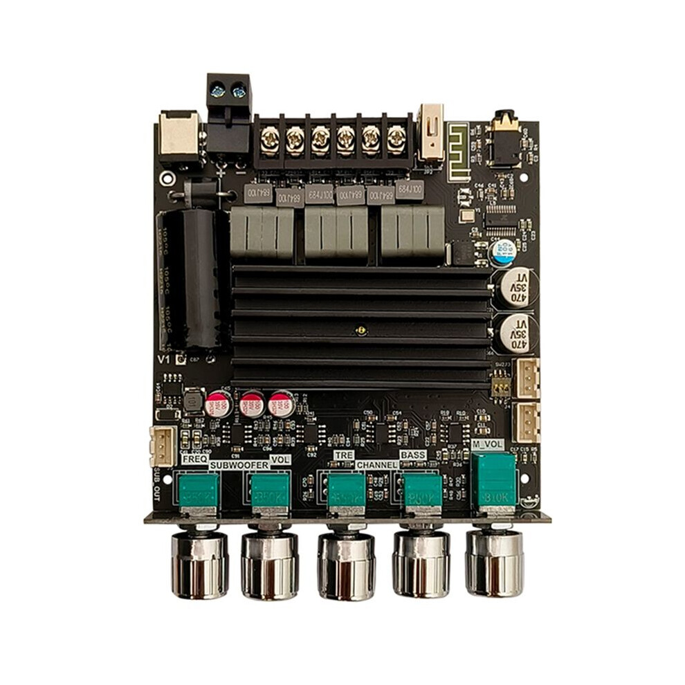 Zk-St21 Digital Amplifier Board 2.1 Channel 100Wx2+200W Subwoofer Chip Tpa3221 Hifi Stereo Amplifier Board(A) 6134220612034