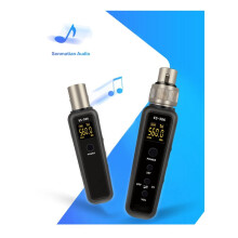 Convertisseur de Microphone Sans Fil UHF Émetteur-Récepteur XLR pour Microphone Émetteur-Récepteur de Guitare Adaptateur 540-590Mhz