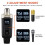 Wireless Microphone Transmitter Receiver System with Wired to Wireless Adapter for Condenser 5V/ Dynamic 48V Universal 8