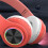 Headphones,Intelligent Wireless  Headset HiFi Stereo Foldable Headset for Home Office Red 5