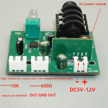Dynamic Microphone Capacitor Amplifier Preamplifier Mic Pickup Small Signal Amplification Circuit Module 3.5mm Interface