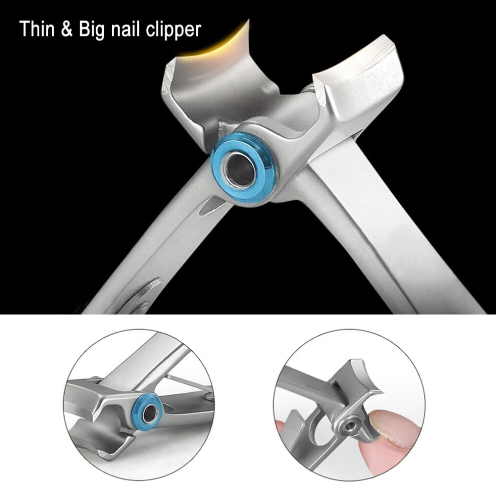 Nail clipper stainless steel adult nail clipper scissors beauty manicure tool nail clipper thick nail