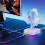 Headphone Bracket Display Rack RGB Backlight  Mounted Stand Holder Desktop Organizer Vertical Bracket Hanger,White 4