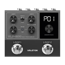 Valeton VLP-200 Electric Guitar Effect Recorder Multi Track Sampler Phrase Loop Drum Machine Accompaniment Bass Single Block