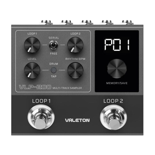 Valeton VLP-200 Elektrische Gitaar Effect Recorder Multi Track Sampler Phrase Loop Drum Machine Begeleiding Bas Single Block