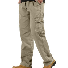 Men's Premium No Iron Khaki Classic Fit Expandable Waist Flat Front Casual Golf Pant (Regular and Big & Tall Sizes)