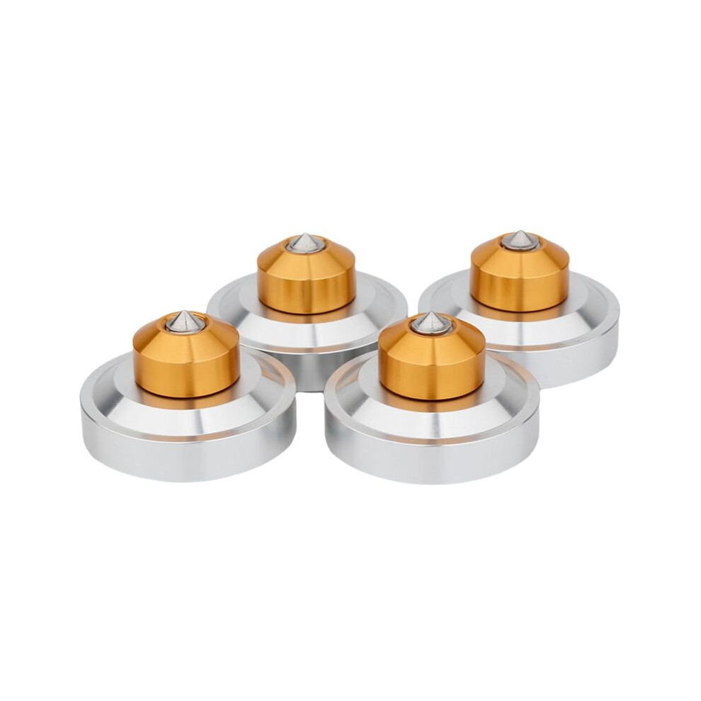 Aluminum Isolation Spike Feet Stand Damper Pad For Hifi Audio Amp Cabinet Speaker Turntable Record 4712266354976