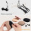 4 Pcs Silicone Headphone Organizer, Upgraded Headphone Case Data Cable Storage Bag, 8