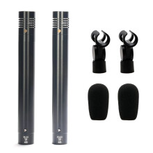 1 Paio di Microfoni A Condensatore A Forma di Penna C02 con Clip Antiurto, Microfono per Pianoforte, Microfono per Strumenti di Tipo Penna B