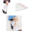 Weiße, japanisch inspirierte Stricksocken für Damen 3