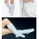 Weiße, japanisch inspirierte Stricksocken für Damen 5